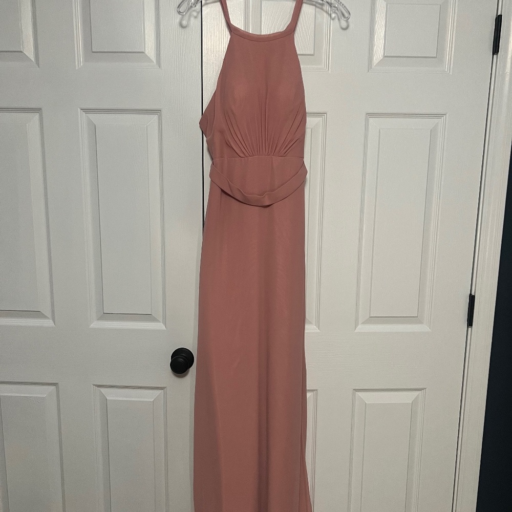 Mauve chiffon dress
